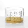 Brabantia Glass Storage Jar with Measuring Cup, 1L, Mint, 10.4 x 10.4 x 23 cm