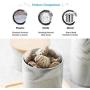 Cookie Jar Ceramic with Lids Airtight, Pottery Food Storage Containers Bpa Free Large for Kitchen Pantry Canisters Bulk Candy Store, 1.2L/1.5L (Size : 1.2L)