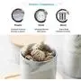 Keramik Cookie Jar mit Deckeln, luftdichte Speichereimer aus Ton, BPA-frei, Groß für Küche, Pantry, Kanister, für Süßwarenladen, 1,2L/1,5L (Größe: 1,2L)