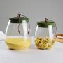 Glass Kitchen Storage Containers - 1PC Daily Storage Tank Storage Bottle Container Tea Snack Caddy Moisture-proof Glass Sealing Jar Kitchen Accessories JM 001