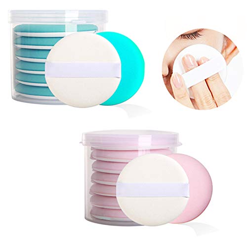 14PCS Makeup Powder Puff, Soft Sponge Foundation Makeup Tool Beauty Sponges Blender For Soft Makeup Powder Puffs for Loose Powder, Face Powder and Foundation Powder Pure Cotton Powder Puff