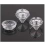 RONRONS 30 Pieces 5 Gram Diamond Shaped Cosmetic Containers Empty Clear Travel Jar Pot