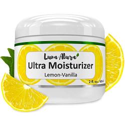 Luna Alura - Hydrating Face Moisturizer for Women - Organic Skin Care - Made in USA - Natural Lemon Vanilla Scent (2 oz)