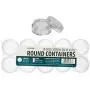 10 Clear Empty Containers Jars Cosmetic Pot Small Travel Sample Cream Makeup Jar 10 Clear Empty Containers Jars Cosmetic Pot Small Travel Sample Cream Makeup Jar