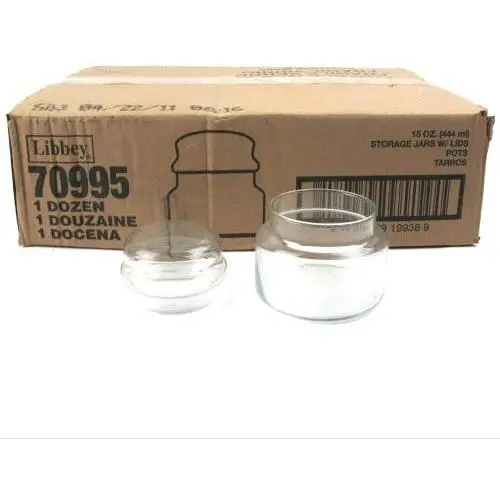 Glasbehälter mit Deckel, 15 oz