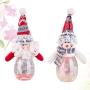Vosarea Christmas Candy Gift Box Party Candy Sweet Jar Xmas Candy Gift Jar with Doll