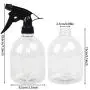 Bouteilles Vaporisatrices en Plastique 6pcs 16oz Translucides avec Pistolets Noir Ajustables, Buses Réglables, pour Solutions de Nettoyage, Jardinage, Cuisine Bouteilles Vaporisatrices en Plastique 6pcs 16oz Translucides avec Pistolets Noir Ajustables, Buses Réglables, pour Solutions de Nettoyage, Jardinage, Cuisine