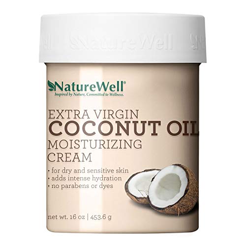 Naturewell Extra Virgin Coconut Oil Moisturizing Cream, 16oz (Pack of 2)