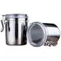 Edelstahl-Lebensmittelbehälter, Kaffeebohnen, versiegelte Dosen, Snack-Aufbewahrung, Tanks, Gläser, Behälter, für Küche und Haushalt, Zucker, Mehl, Tee, luftdichter Behälter, Küchenorganizer-Zubehör