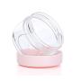 10PCS/10Gram Plastic Clear Empty Cosmetics Jar Pot Cream Facial Mask Makeup Lotion Emulsion Bottles Containers with Colored Lid