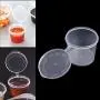 Bouteilles à sauce transparentes réutilisables, gobelets jetables pour salades, contenants pour condiments alimentaires + couvercles. Bouteilles à sauce transparentes réutilisables, gobelets jetables pour salades, contenants pour condiments alimentaires + couvercles.