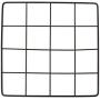 Milue Iron Mesh Grid Panel Photo Holder Artificial Flower Storage Rack Wall Home Decor