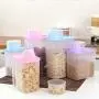Kitchen grains/legumes storage box Storage jar Plastic Transparent with Lid Seal 3-piece set Food Dispensers Kitchen grains/legumes storage box Storage jar Plastic Transparent with Lid Seal 3-piece set Food Dispensers