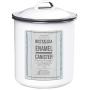 Kitchencraft Living Nostalgia Enamel Storage Tin, 12 x 16cm - White / Grey By