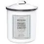 Boîte de rangement en émail Kitchencraft Living Nostalgia, 12 x 16cm - Blanc/Gris Boîte de rangement en émail Kitchencraft Living Nostalgia, 12 x 16cm - Blanc/Gris
