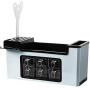 Multi-function seasoning box shelf spice bottle storage rack seasoning jar storage box condiment kitchen set, 天空蓝（大号）