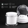Airless Pump Jars, Sdootbeauty 30ml/1oz Empty Refillable Makeup Cosmetic Jar Containers, Airless Lotion Cream Jars with Lids Air Pump Travel Jars, 2 Pack