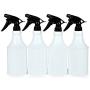 Vivaplex, 4, Large, 24 oz, Sturdy, Empty, Plastic Spray Bottles, with Black Trigger Sprayers