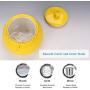 Ceramic Pottery Cereal Containers Canister Cookie Jar with Lids Large, Airtight Food Storage Containers Bins for Kitchen Pantry Organization Flour Rice Candy Bulk, 1L, 15x16cm (Color : Yellow)