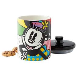 Enesco 6004976 Disney by Britto Minnie Mouse Cookie Jar Canister, 7.25 Inch, Multicolor