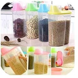 Dried Food Cereal Flour Pasta Food Storage Dispenser Rice Container Sealed Box 1.9L Jj2834