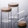 Glass Jar With Lid Cookie Jar Kitchen Jars And Lids Candy Jar For Spices Glass Container Y2 Bamboo lip