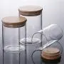 Glass Jar With Lid Cookie Jar Kitchen Jars And Lids Candy Jar For Spices Glass Container Y2 Bamboo lip Glass Jar With Lid Cookie Jar Kitchen Jars And Lids Candy Jar For Spices Glass Container Y2 Bamboo lip