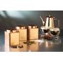 Kitchencraft Lexpress Metal Tea Caddy, 10 x 12cm - Copper Finish