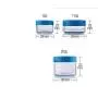 6PCS Blue Lid Clear Plastic Empty Sample Travel Bottle Jar Cosmetic Containers Round Shape Makeup Face Cream Lip Balm Eye Shadow Powder Storage Box (10ML) 6PCS Blue Lid Clear Plastic Empty Sample Travel Bottle Jar Cosmetic Containers Round Shape Makeup Face Cream Lip Balm Eye Shadow Powder Storage Box (10ML)