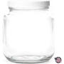 64oz HALF GALLON Wide Mouth Clear Mason Jar with Lid ? MADE IN USA ? Used for Canning & Fermenting Kombucha Kefir Yogurt ? USDA Approved BPA Free