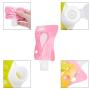 PH PandaHall 6 pcs Plastic Squeezable Travel Bags with 2 pcs Cream Refillable Bottle Containers Shampoo Lotion Bottle for Travel Home Use