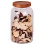 NNDQ Food Storage Jar, 96.79 OZ (2750 ML), BPA-Free Glass Food Storage Jar with Airtight Seal Lid, White for Serving Tea, Coffee, Spice and More