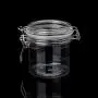 Bouteille en plastique ronde de 450 ml avec couvercle clipsable étanche - RUZYY, récipient de stockage pour cuisine, contenants alimentaires, ustensiles de table, conservateur, organiseur de crème cosmétique.