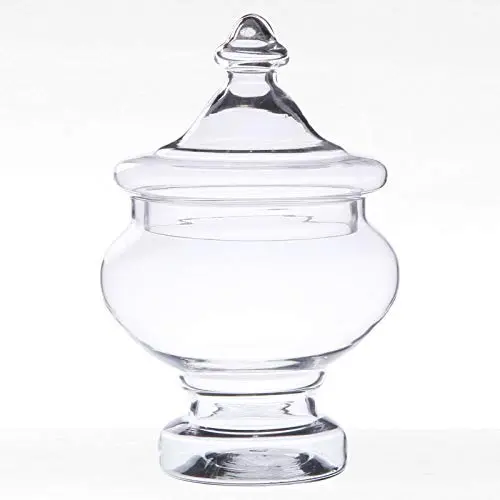 Bouteilles en verre transparentes HOUSIYU, idéale pour sucre, biscuits, pharmacie, mariage, autocollants, cuisine et salle de bain, stockage et organisation, 15,31930 cm