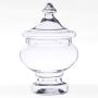 HOUSIYU Glass Jars Transparent Glass Candy Jars Pharmacy Containers Biscuit Jars Wedding Candy Self-Service Jars for Kitchen and Bathroom Storage and Organization, 15.31930cm