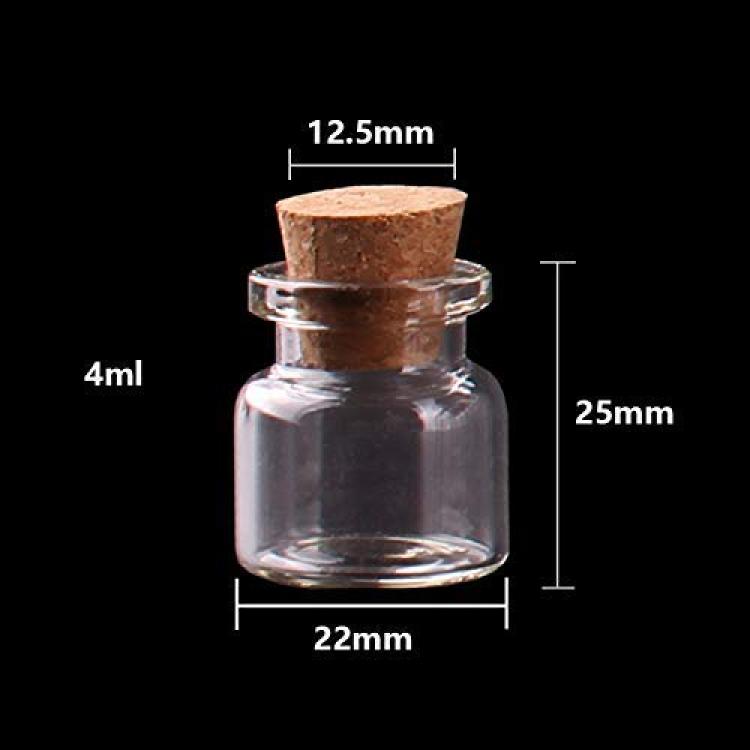 Mini Spice Jars 52ml with cork Set of 1 Pieces