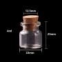 100pcs 222512.5mm 4ml Mini Glass Wishing Spice Bottles Tiny Jars Vials With Cork Stopper Pendant Crafts Wedding Gift