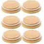 6 Pack Wooden Mason Jar Lids, Reusable Bamboo Mason Canning Lids Compatible with Wide Mouth Mason Jar Canning Jar 6 Pack Wooden Mason Jar Lids, Reusable Bamboo Mason Canning Lids Compatible with Wide Mouth Mason Jar Canning Jar