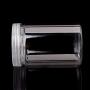 Milue 6.4cm OD Clear Strong PET Round Food Storage Container Jar Sealed with Clear Lid (02#)