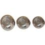 Stainless Steel Storage Box Storage Containers Food storage Containers Steel Canisters with Lid Set Of 3pcs,Small, Medium and Large, Great for snacks Chapati, Paratha, Roti,Fulka etc