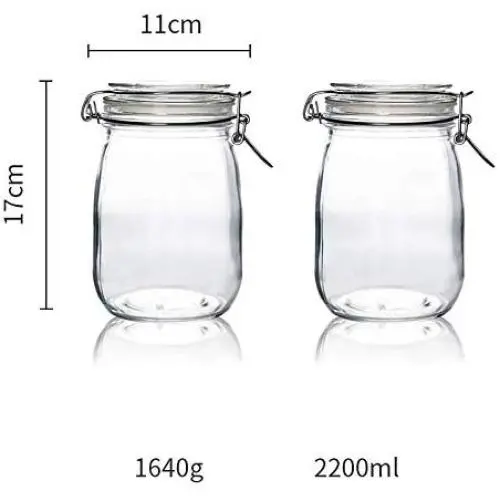 Yl Ly Glass Sealed Cans Dried Fruit Food Nut Storage Jar With Lid Candy Bottle Home Kitchen Storage Tank 1100Ml2 Yl Ly Glass Sealed Cans Dried Fruit Food Nut Storage Jar With Lid Candy Bottle Home Kitchen Storage Tank 1100Ml2