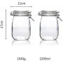 Yl Ly Glass Sealed Cans Dried Fruit Food Nut Storage Jar With Lid Candy Bottle Home Kitchen Storage Tank 1100Ml2