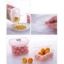 Sealed Grain Storage Container Kitchen Refrigerator Portable Transparent Plastic Moisture-proof Food Nut Storage Box Food Dispensers