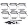 Bouteilles de Rangement Alimentaire YEBODA 16oz en Verre avec Bouchons Ermétiques et Joints en Silicone – Rondes Claires (6 Pièces) Bouteilles de Rangement Alimentaire YEBODA 16oz en Verre avec Bouchons Ermétiques et Joints en Silicone – Rondes Claires (6 Pièces)