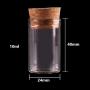 50pcs 10ml Size 2440mm Small Test Tube With Cork Stopper Spice Bottles Container Jars Vials DIY Craft