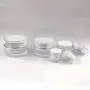 LYMQY Plastic Box 5g / 15g / 20g /30g Empty Plastic Cosmetic jar Transparent Sample Bottle Eye Shadow Cream Lip Balm container30g Pieces (5g)