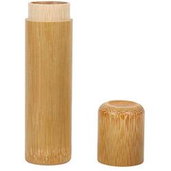Natural Round Bamboo Sealed Tea Box Candy Dried Foods Jar Container Storage