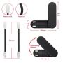 Last Swab Reusable Q tips, Double Tipped for Precision Makeup, Cotton Buds for Ear Cleaning, Reusable Cotton Swabs 2 Packs (Black)