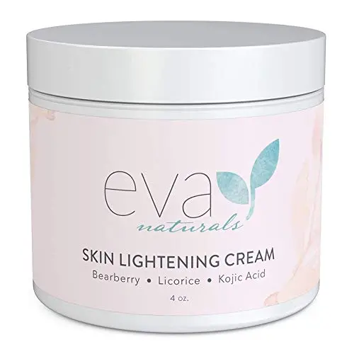 Kojic Acid Gesichtscreme von Eva Naturals (4 oz) – Creme zur Hyperpigmentierung für dunkle Flecken auf Gesicht und Hals – Hilft bei der Kollagenproduktion – Mit Bearberry, Liquirizin, Kojosäure