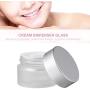 KESYOO 6pcs 30g Frosted Glass Cosmetic Cream Jar Bottle With Lid Empty Cream Containers Refillable Glass Face Cream Pot For Makeup Lip Balms Eyeshadow